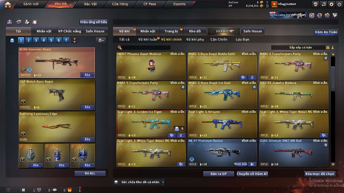 shop acc cf uy tin gia re